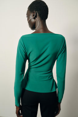 DRAPED WAIST TOP - Zara фото 6