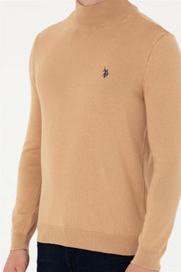 U. S. Polo Assn Мужской базовый свитер песочного меланжа - U.s. polo assn фото 13