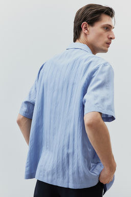 Camisa resort en tejido texturizado Regular Fit - H&m фото 3