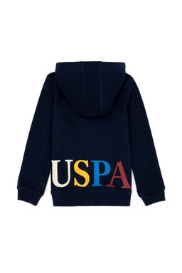 U. S. Polo Assn Толстовка с капюшоном темно-синего цвета для мальчика - U.s. polo assn фото 2