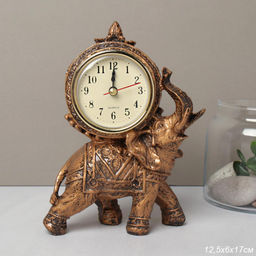 Часы статуэтка Слон 17 см / 1079A /уп 72/ - ГалеонТрейд фото 4