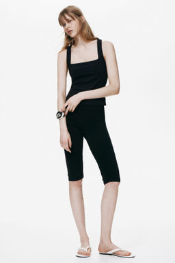 Top de punto con escote cuadrado - H&m фото 4