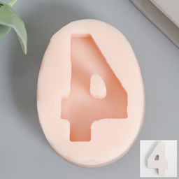 Молд силикон "Цифра 4" 4х2,5 см