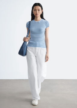 Camiseta de punto de canal? a rayas - H&m фото 7