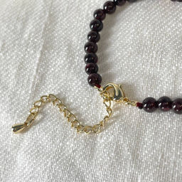 Браслет из Граната и Жемчуга - Радуга самоцветов фото 4