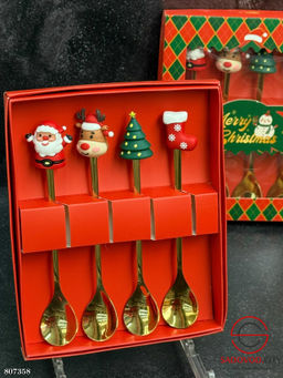 Набор ложечек из нержавеющей стали и силикона