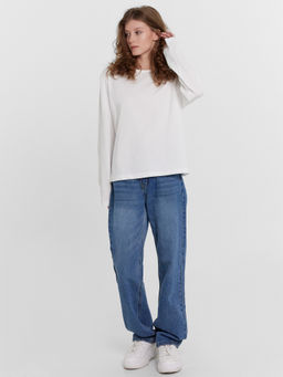 Джемпер женский в белом цвете белый 122768 - Mark formelle фото 3