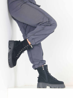 Ботинки EDART 329.21153 bl. черный замша/шерсть - Ed'art фото 3