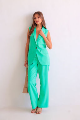 Martichelli Костюм с жилетом бирюзовый фото 21