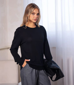 Джемпер #ОКТ125002, чёрный - Dommod фото 2