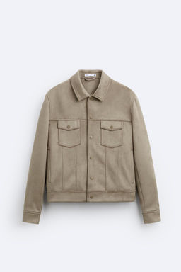FAUX SUEDE JACKET - Zara фото 8