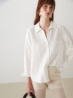 D?z Uzun Kollu Arm?rl? Kad?n G?mlek