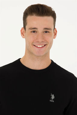 Мужской черный базовый свитер - U.s. polo assn фото 2