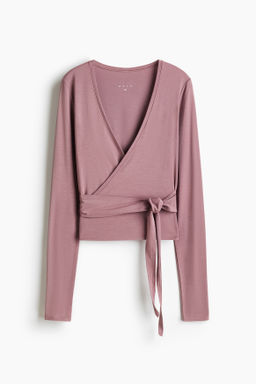 Top de deporte cruzado en modal - H&m фото 4