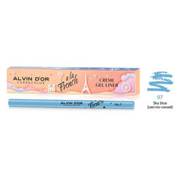 .Alvin Dor A LA FRENCH ALF-18 Карандаш для глаз Creme gel liner тон 07 sky blue светло-синий