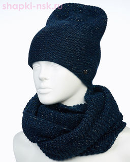 55335-1 Комплект женский (колпак+снуд) (56-58) - Static фото 17