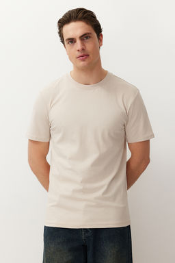 TRENDYOL MAN Siyah-Kahverengi-Gri-Tas-Beyaz Slim/Dar Kesim 5li Paket %100 Pamuk Tok Kumas T-shirt TMNAW20TS0243 - Trendyolmilla фото 23