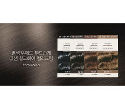 Краска для закрашивания седины THE SAEM Silk Hair Color Cream Gray Hair Natural Black N1 Черная, 60g+60g