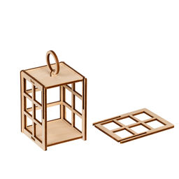 Заготовка для декорирования Mr. Carving КЛ-19 Заготовка Фонарик фанера 6 х 6 х 8 см 01 фото 5