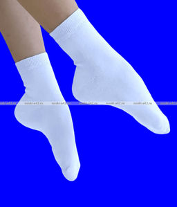 Цена за 12 пар. Носки детские белые универсальные (мальчик-девочка)