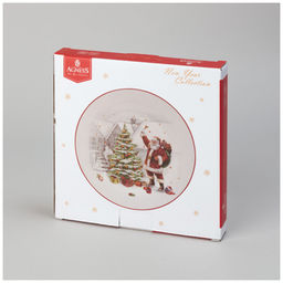 ТАРЕЛКА ЗАКУСОЧНАЯ AGNESS С НОВЫМ ГОДОМ! 20,3*2 СМ (КОР=36ШТ.)  фото 2