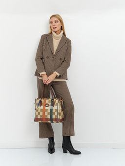 пиджак женский в коричневых цветах - Glenfield фото 2