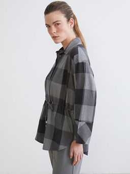 Ekose Oversize Kad?n G?mlek