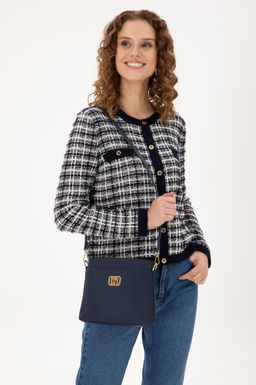 Женская темно-синяя сумка через плечо Неожиданная скидка в корзине