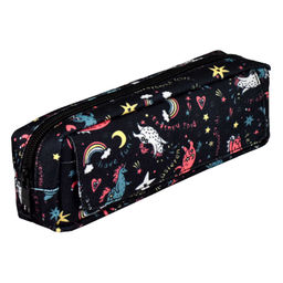 Пенал школьный Феникс+, арт.64947/ 24 ЯРКИЕ ФРАЗЫ (без наполнения, 20х7х5 см, полиэстер, молния, суб