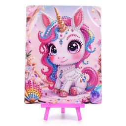 Мозаика алмазная "Маленький единорог" 15*20см