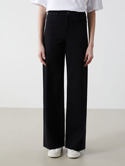 Wideleg Kad?n Jean Pantolon