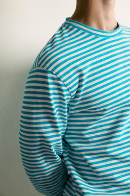 CAMISETA REGULAR FIT JACQUARD RAYAS FLAM? / rayas - Zara фото 6
