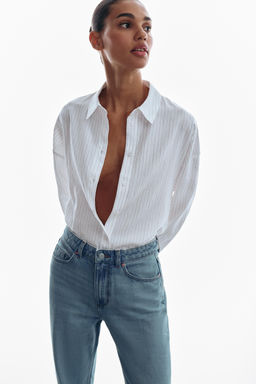 Z1975 REGULAR FIT HIGH-WAIST LONG LENGTH JEANS - Zara фото 23