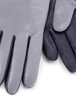 Перчатки женские ш+каш. TOUCH F-IS0065 grey/d.blue - Eleganzza фото 2