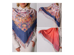 Платок Lanotti двухсторонний /Арт 42