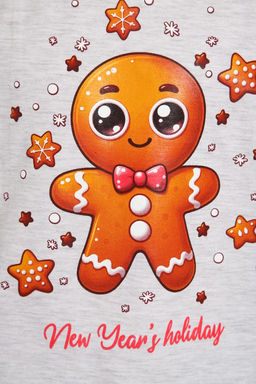 Пижама для девочки ПД-019-073 Кот Новый год