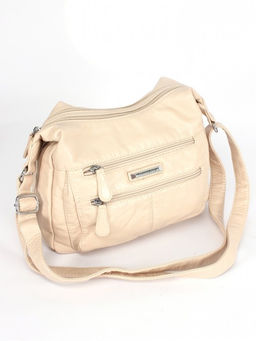 Сумка женская искусственная кожа Guecca-108, 2отд, плечевой ремень, св.бежевый SALE 264030 - Adelia фото 5