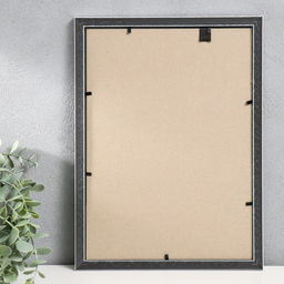 Фоторамка пластик "Офис 8" 21х30 см, серебро (пластик)