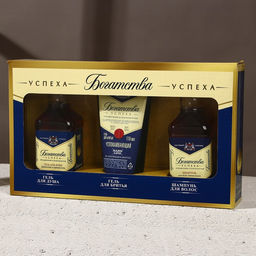 Подарочный набор Богатства, гель для бритья 110 мл, гель для душа и шампунь для волос виски, 2?250 мл, Чистое счастье