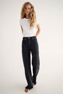TRF WIDE-LEG HIGH-WAIST JEANS - Zara фото 20
