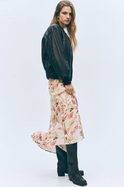 Falda en mezcla de lino - H&m фото 2