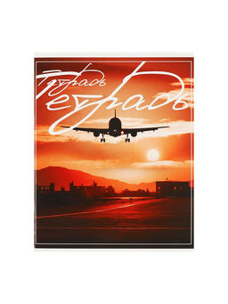 Набор тетрадей, 48 листов в клетку, Calligrata «Самолеты», серые листы, 5 штук