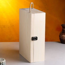 Подарочный ящик, 34×21.5×10.5 см, деревянный, 3 отделения, с крышкой