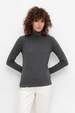 Водолазка Very Neat ЕВТ 3026/24 из хлопка с эластаном темно-серый