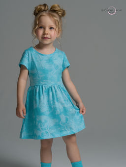 Платье Лето зайцы варенка бирюза - Sovalina фото 11