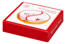 Тарелка под оливки 100 мл 15*15*3,5 см Весёлые гномики на деревянной подставке - Elan gallery фото 27