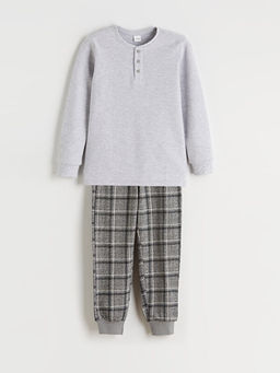 Bisiklet Yaka Erkek ?ocuk Pijama Tak?m?