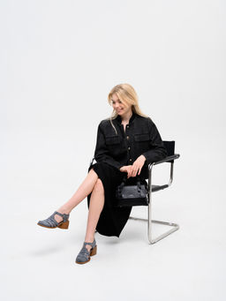 Босоножки 5035.23663bе.Вакса серая +коричневый