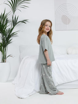 МП 1657/оливковый 5904 Н110 пижама для дев