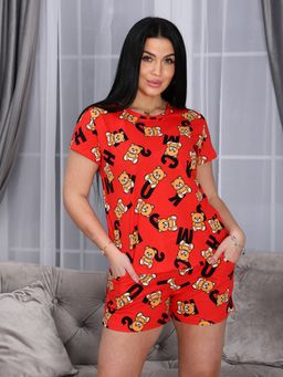 ДК-52 Ш ДОМАШНИЙ КОСТЮМ (Красный) - А-дина фото 4